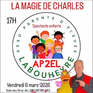 Spectacle de magie pour enfants AP2EL Labouheyre Landes